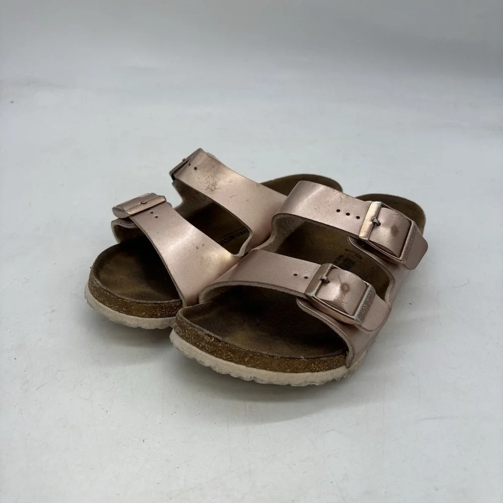 Birkenstock EVA Arizona Shoes Womens 3 Mens 1.5 34 Slip On Sandal Rosegold